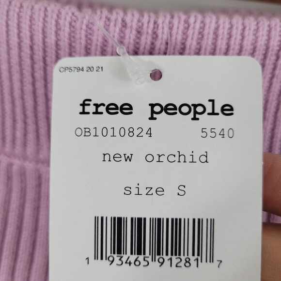 Free People Solid Gold Ribbed Mini Skirt Orchid Lilac - Picture 8 of 9